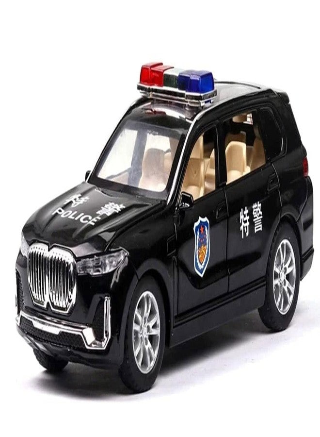 SELLMONK 1:32 BMW Police Metal Toy Car with Openable 6 Doors Light Music Boys Gifts Toys for Kids Above 2 Years Multicolour Pack of 1 (34 - Image 5